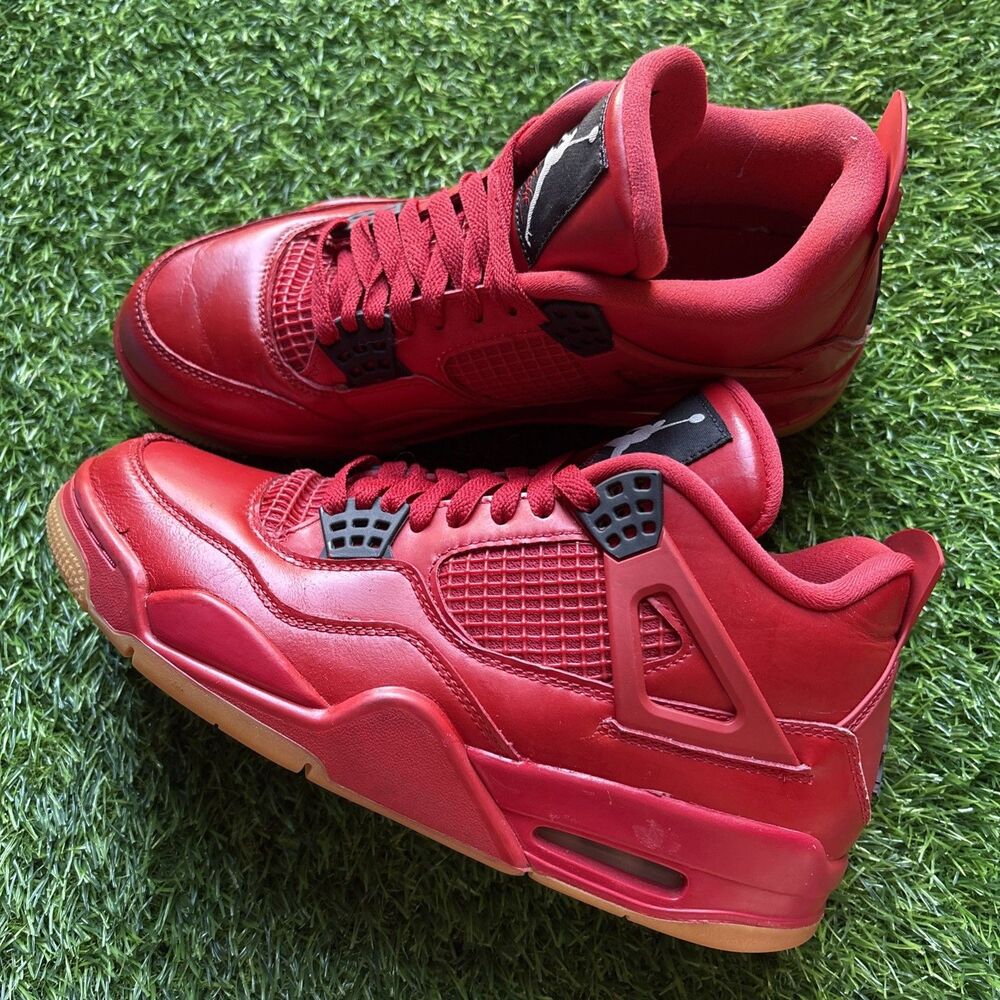 Nike Air Jordan 4 Retro Fire Red Singles Day Sneaker’s AV3914-600 Women’s Size 9